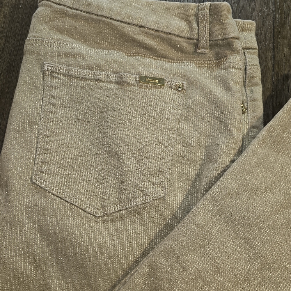 Chico's Women's Jeans in Metallic Tan